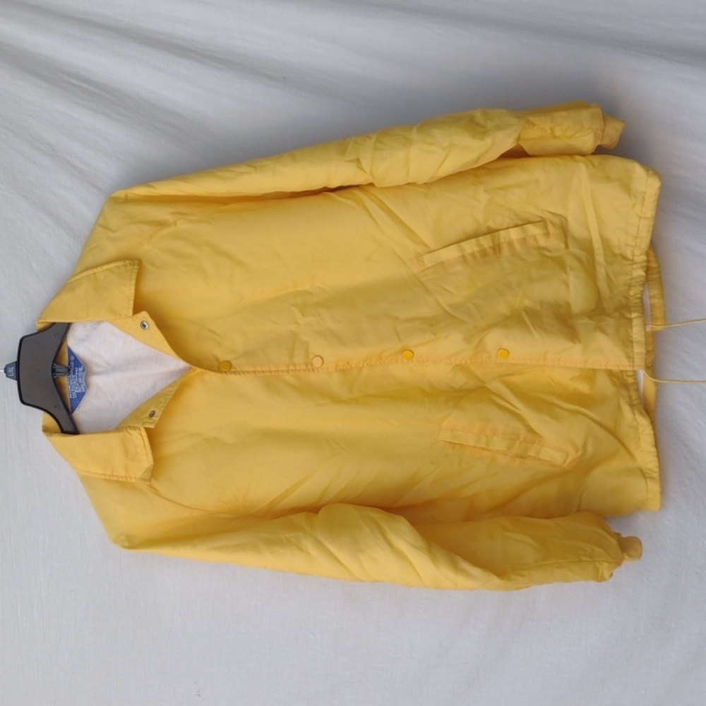 Rainbow Sportswear Yellow Snap-up Windbreaker - L